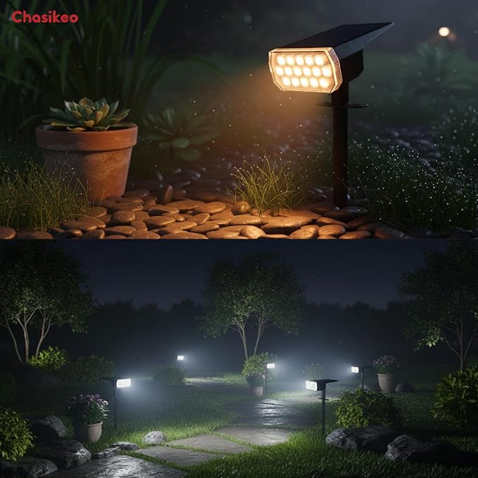 Solar Lights Outdoor Waterproof, 3 Lighting Modes Solar Spot Lights Outdoor - Image 8