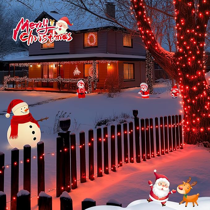 JMEXSUSS 2 Pack Solar String Lights Outdoor Waterproof, Total 400 LED 151FT - Image 3