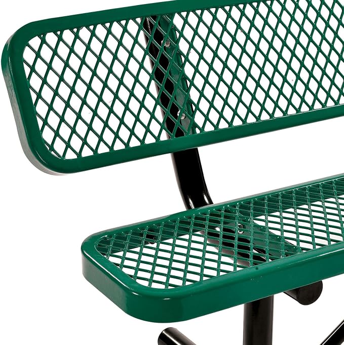 Global Industrial 6'L Heavy Duty Expanded Metal Mesh Bench - Image 6
