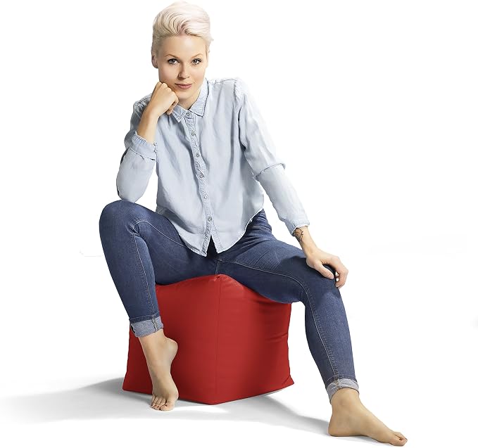 Gouchee Home Cube Brava Pouf Ottoman Foot Rest - Image 6