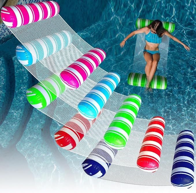 5 Pack Inflatable Pool Floats Adult Size Water Hammock, Hammock Floats by ANNIL