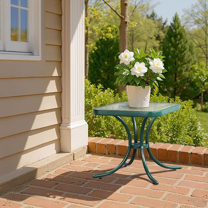 VINGLI Outdoor Side Table, Weatherproof Small Tables - Image 9