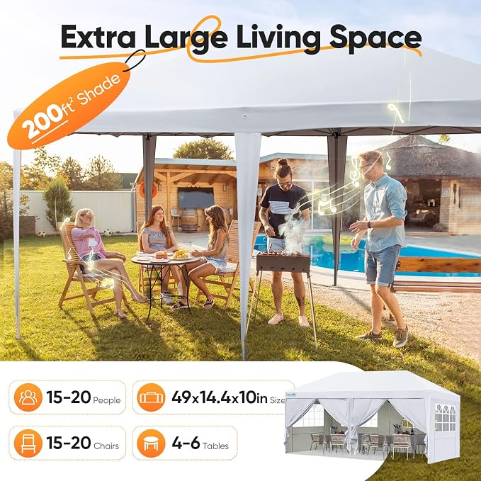 Quictent 10x20 Pop up Canopy - Image 3