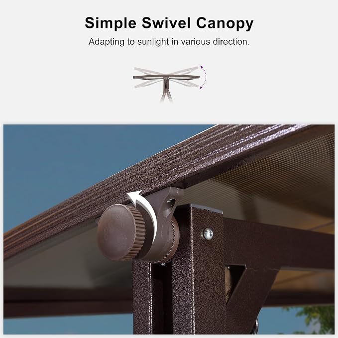 PURPLE LEAF Outdoor Patio Porch Swing - Image 9