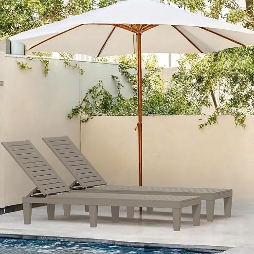 YITAHOME Patio Lounge Chair Set of 4, Outdoor Chaise Lounge - Image 4