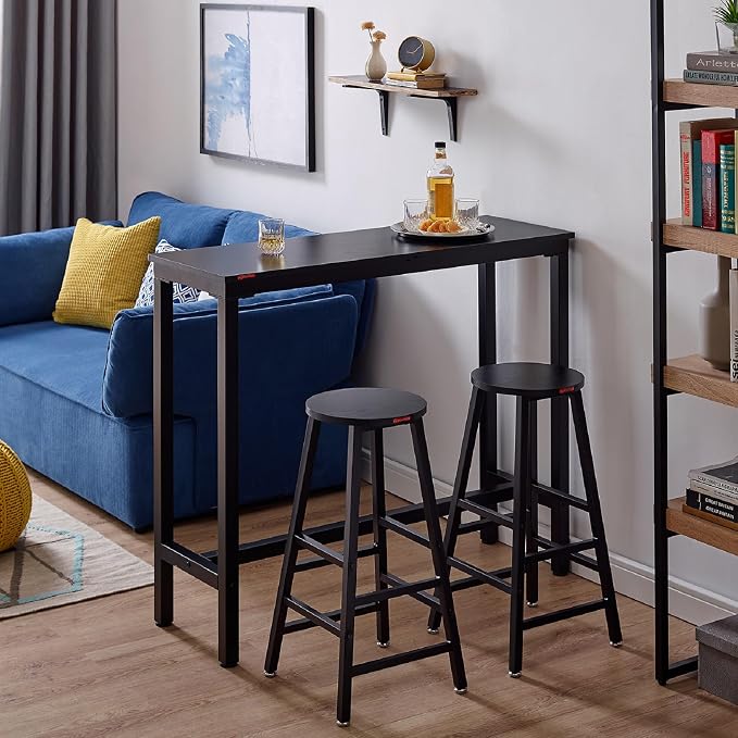 Mr IRONSTONE Bar Table, for Narrow Space, Living Room, Sturdy Metal Frame - Image 7