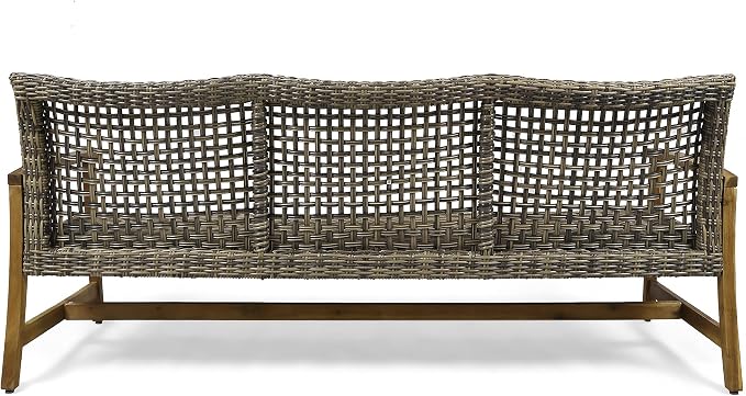 Christopher Knight Home Marcia Outdoor Wood Sofa, 75.50 x 31.00 x 31.50 - Image 6