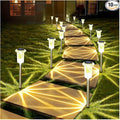 DenicMic Solar Lights Outdoor 15 Pack Waterproof 3000K Warm White LED Stainless by Denicmic