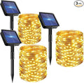 3 Pack Solar Fairy Lights for Outside Waterproof, Total 147FT 450 LED Solar by bitjam