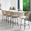 YITAHOME Counter Height Bar Stools Set of 4, Outdoor Bar Stools by YITAHOME