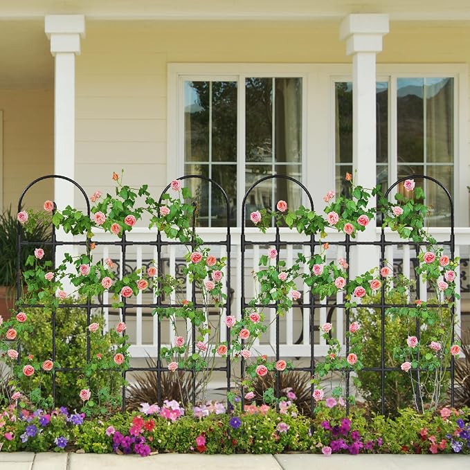 Trellis for Climbing Plants Outdoor, 47.2" H Garden Trellis, Rustproof Garden - Image 2