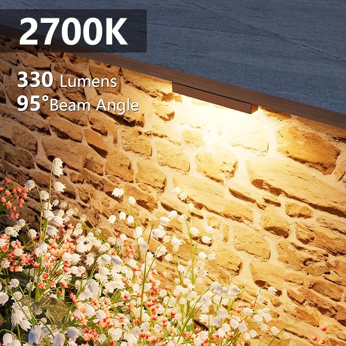 VOLISUN 24 Pack 7 Inch Retaining Wall Lights, Waterproof LED Hardscape Lighting - Image 2