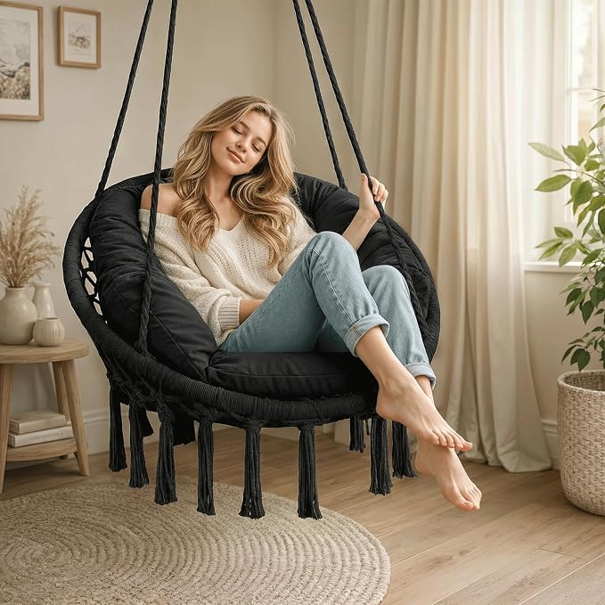 Athena Collection Hammock Chair Hanging Swing Chair - Image 5