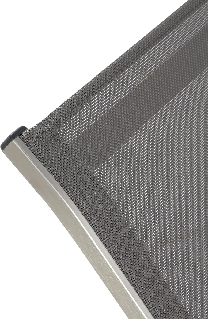 Christopher Knight Home Patio Aluminum Chaise Lounge, Adjustable Mesh Chaise - Image 9