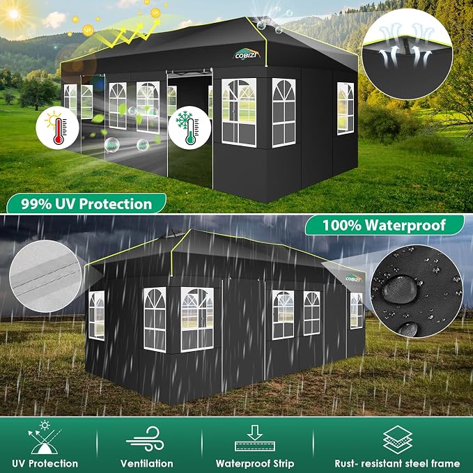 COBIZI 10x20 Pop Up Canopy Tent - Image 5