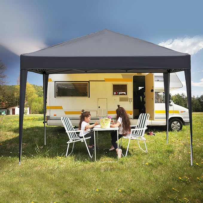 VINGLI Pop Up Canopy Tent with Sidewalls, Outdoor Gazebo Canopy Tent, Patio - Image 2
