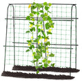 Cucumber Trellis for Raised Bed, 4 feet Garden Trellis for Climbing Plants by follook