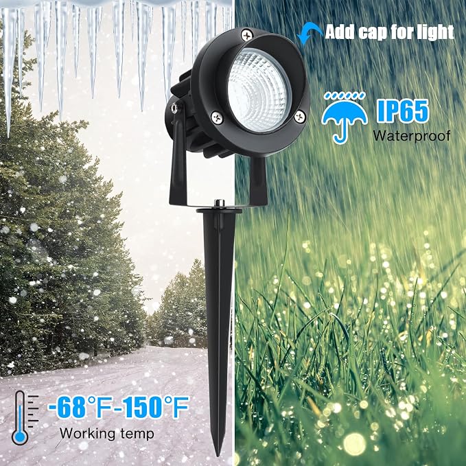 20W Dusk to Dawn led Light Spotlights Outdoor, Low Voltage Warm White Outdoor - Image 5