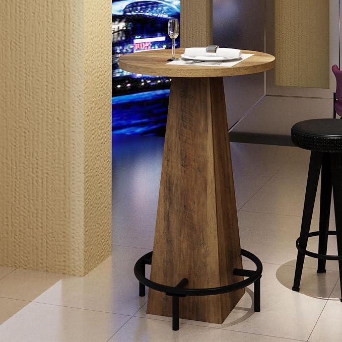 Tall Round Bar Table, Bar Heigh Pub Table, 23.62 inch Outdoor PubTable by TilayasigBarFurniture