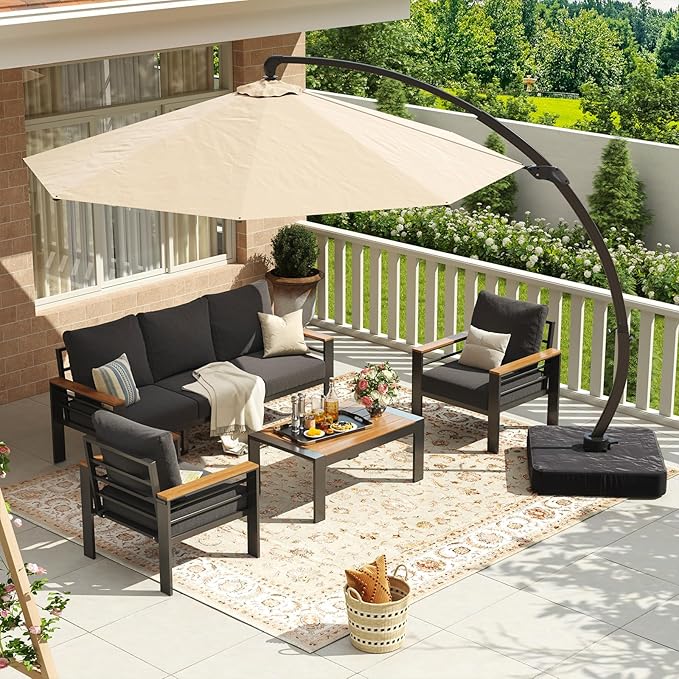 Aoxun Aluminum Patio Furniture Set by Aoxun