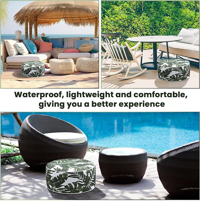 Outdoor Inflatable Ottoman Waterproof Pouf Ottoman - Image 5
