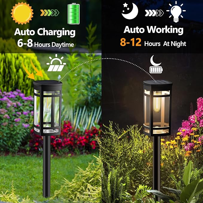 EXCMARK 12 Pack Solar Lights Outdoor Waterproof - Image 3