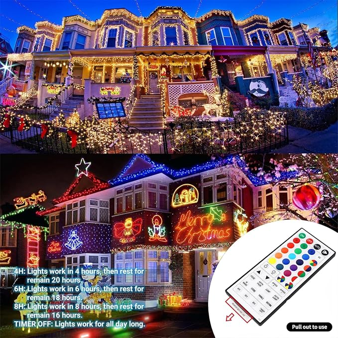 LJLNION 98.5ft Christmas Lights Color Changing - Image 4