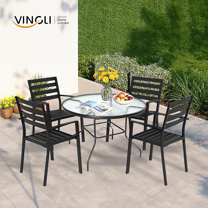 VINGLI 40'' Outdoor Dining Table - Image 2
