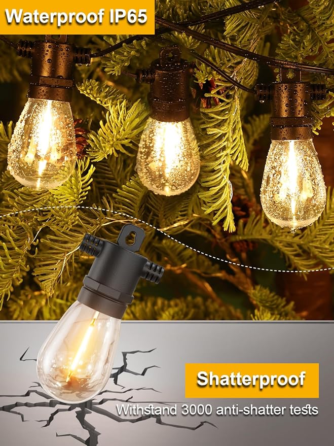 Svater Outdoor String Lights 150 FT, Patio Lights - Image 2