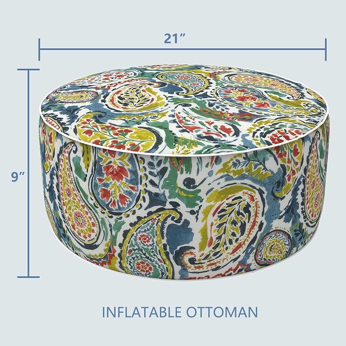 LVTXIII Inflatable Stool Ottoman Footrest - Image 3