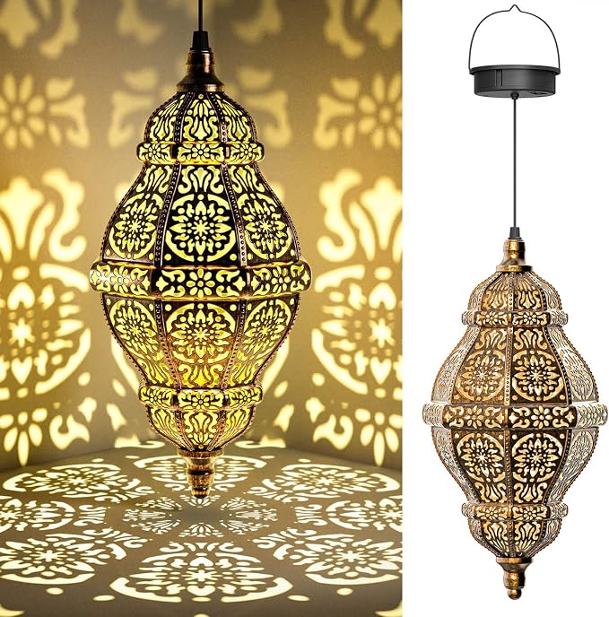 Twinkya Hanging Solar Lights Outdoor Garden Decor, Decorative Waterproof by twinkya