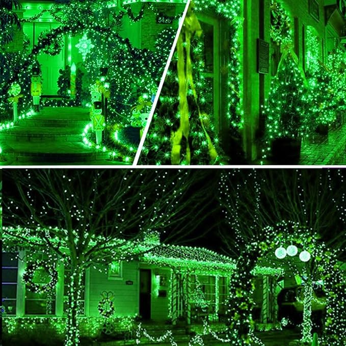 Solar Christmas Lights Outdoor, 115 Ft 300 LED 8 Modes Waterproof Patio Lights - Image 7