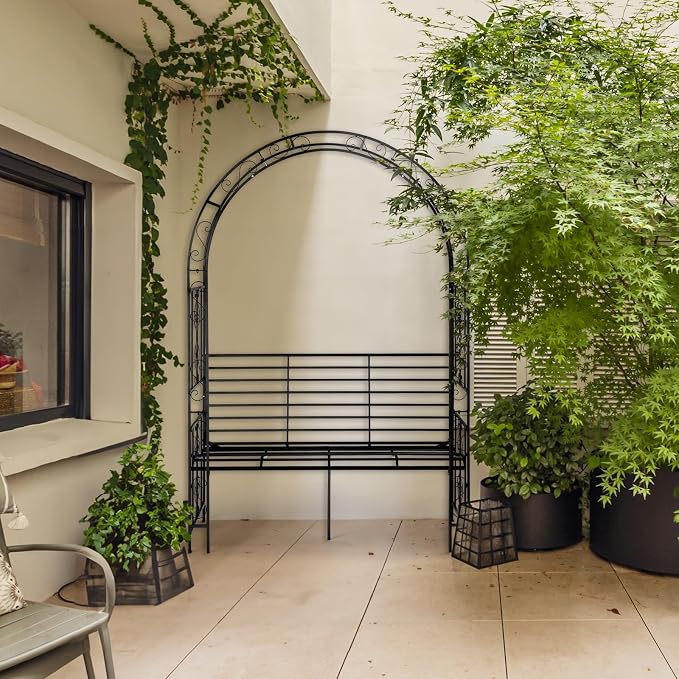VINGLI Garden Arbor Arch, Wedding Arch Archway - Image 8
