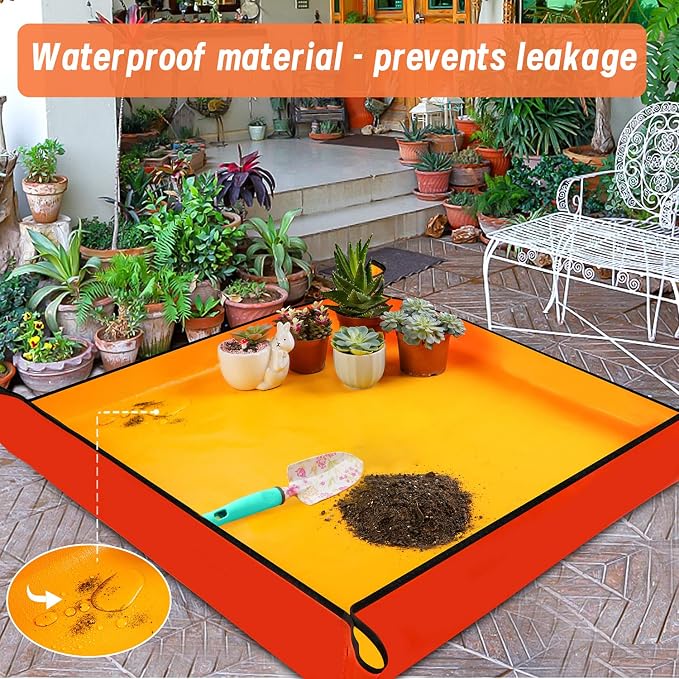 Extra Large Repotting Mat for Indoor Plants Transplanting and Potting Mix Mess - Image 4