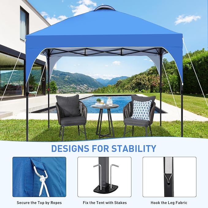 Pop Up Canopy, 10x10 FT Instant Outdoor Canopy Tent - Image 2