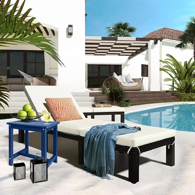 Adirondack Square Side Table, one-Tier Outdoor end Table, Patio Side Table - Image 6