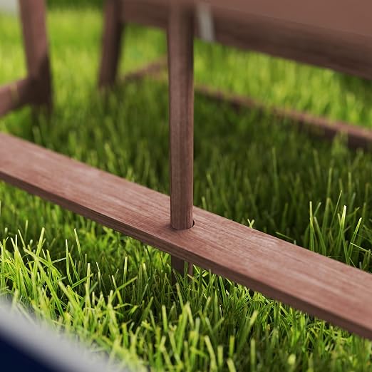 Qaba Kids Picnic Table, Outdoor Wooden Table & Bench Set - Image 8