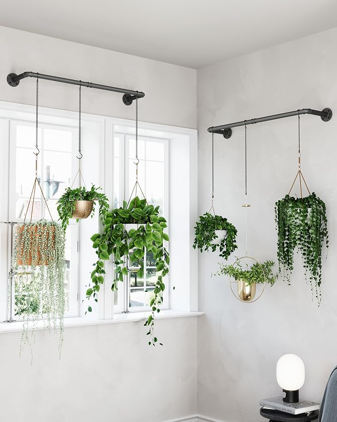 Plant Haning Rod, 2 Pack Hanging Planters - Image 3