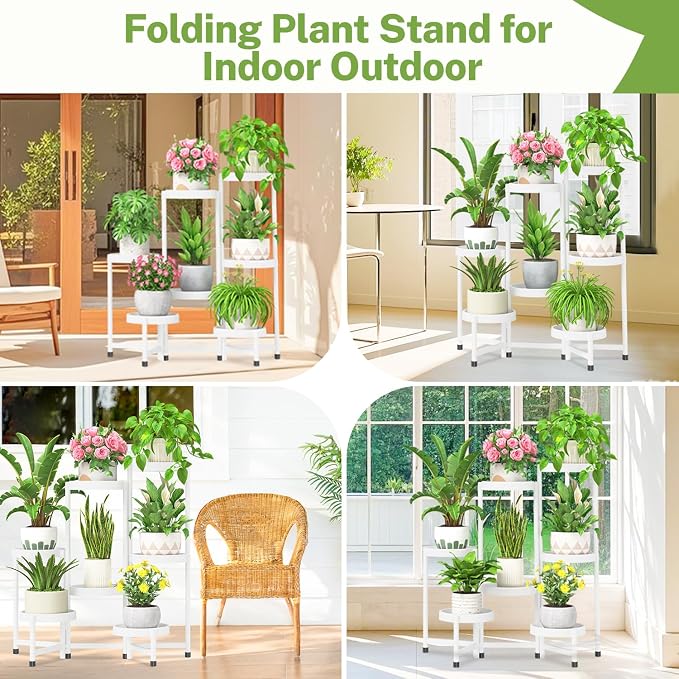 iDavosic.ly 7 Tier Folding Plant Stand Indoor Outdoor - Image 6
