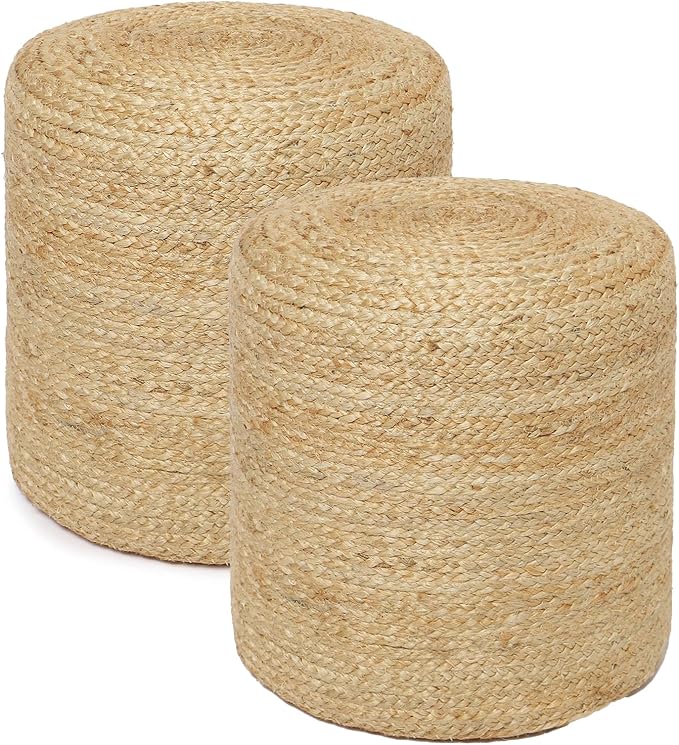 REDEARTH · Cylindrical Pouf Ottoman by REDEARTH