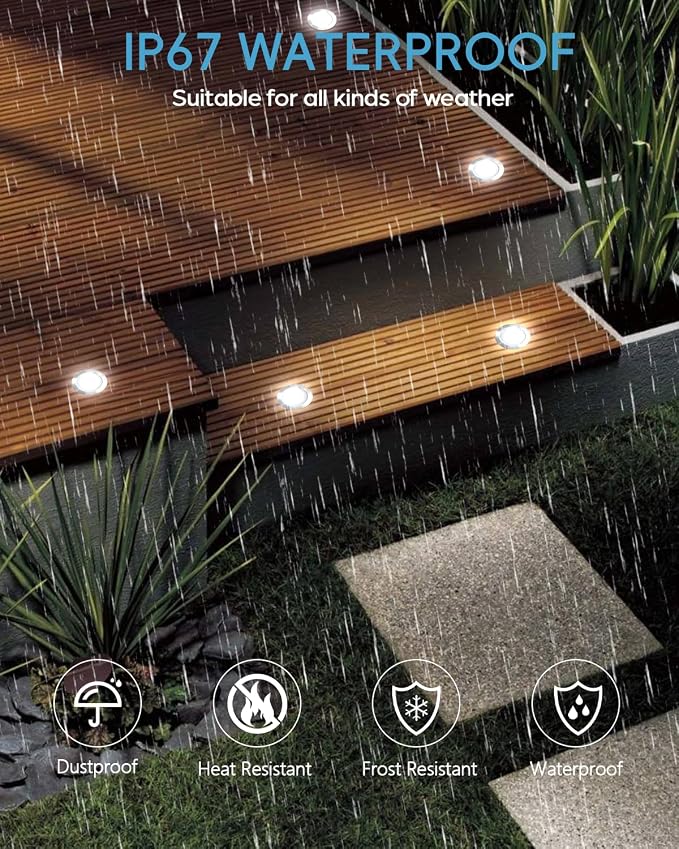 HIBOITEC Low Voltage Deck Lights Recessed Kit - Image 7
