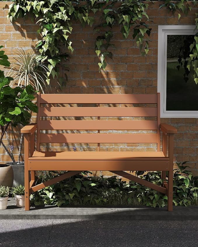 GREENVINES Outdoor Bench | 51.5’’ | HDPE | Garden Benches | Weatherproof | - Image 2
