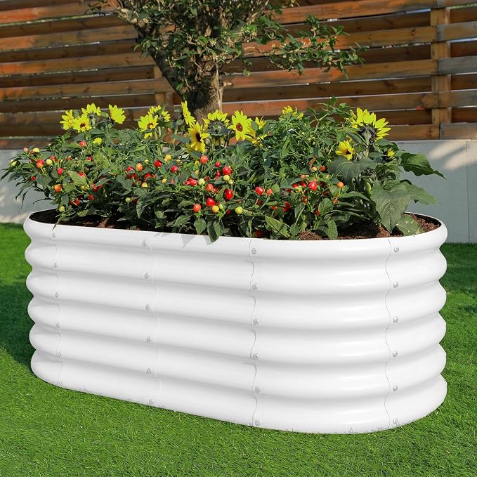 Land Guard 18“ Tall 4×2ft Galvanized Raised Garden Bed Kit, Galvanized Planter - Image 4