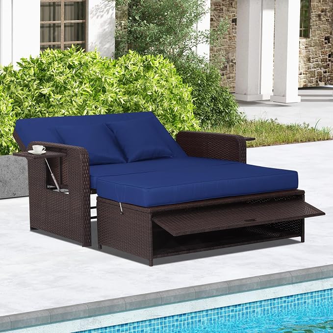 RELAX4LIFE Wicker Patio Outdoor Daybed - Image 2