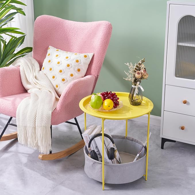 VECELO Round Side/End Table - Image 4
