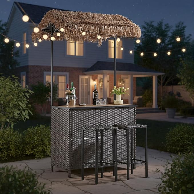 Outdoor Tiki Bar Set - Image 2