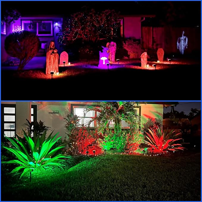 Sucolite 6-Pack Solar Spot Lights Outdoor Waterproof IP65, 3 Lighting Modes - Image 8