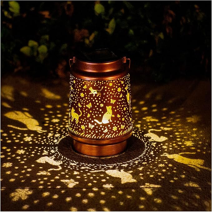 Cat Solar Lanterns Outdoor Waterproof Hanging Solar Lights Cat Gifts - Image 2