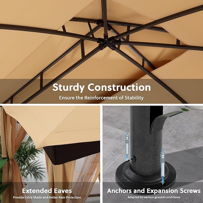 MASTERCANOPY Outdoor Patio Gazebo - Image 4