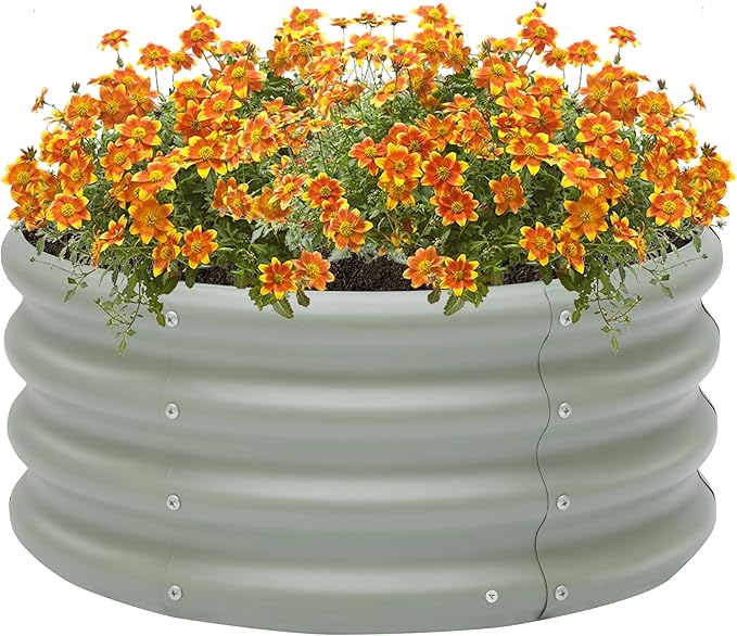 2-Pack 2x1ft Galvanized Raised Garden Bed, Outdoor Planter Bed, Metal Planter - Image 7